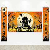 Halloween Trick or Treat Porch Sign Set: Horror Party Decor 3-Piece