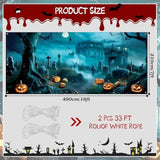 Halloween Garage Door Cover Banner 16x7 Ft Outdoor Home Yard Party Decorations