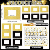 30 Packs New Year Diy Craft Kit For Kids Happy New Year Paper Picture Frames With Stickers And Rope For 2026 Winter Year’S Eve Party Gifts Craft School Home Classroom Game Activity Supply