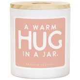 Vanilla Candle - A Warm Hug In A Jar, Thinking Of You, Homesick & Get Well Soon Candle, Cdl1048