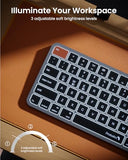 Bluetooth Keyboard For Ipad, K90-A Backlit Compact Wireless Keyboard For Mac, Multi-Device, Low Profile, Quiet Typing, Rechargeable, Compatible With Macbook Pro/Air/Neo, Imac - Space Gray