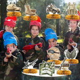 Army Party Decorations Centerpieces, 3D Tank Honeycomb, Military Table Decorations, Army Birthday Party Decorations For Baby Shower Camo Birthday Party