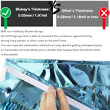 Thick 10 Feet By 15 Inch Turquoise Foil Fringe Garland - Pack Of 3 | Shiny Metallic Tinsel Banner For Parade Floats, Bridal Shower, Wedding, Birthday, Christmas | Wall Hanging Drapes (3)