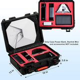 Starlink Mini Case,Ip67 Waterproof Hard Carrying Case For Starlink Mini Accessories Supports In-Case Use Portable Storage Bag Ideal For Outdoor Travel And Camping