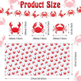 4 Pcs Crab Party Decorations 54 X 108 Inch Table Cloth And Banners For Crab Boil Party Supplies Crawfish Tablecover Summer Birthday Sea Food Decorations