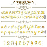 64 Pcs Acrylic Cake Alphabet Numbers Topper, Mirror Number 0-9 And Alphabet A-Z Personalized Cake Picks Decor Anniversary Wedding Baby Shower Party Supplies(Gold)