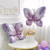 4pcs Purple Butterfly Foil Balloons for Wedding, Baby Shower & Party Decor