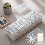 11 Case Cable Storage Box With Cable Straps And Label Stickers, Cord Organizer For Charging Cables, Usb Wires, Earphones Travel Cable Holder For Desk Drawer Organization (11 Cases + 11 Cable Straps)