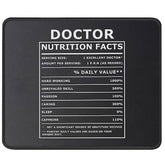 Funny Sarcastic Doctor Nutritional Facts Mouse Pad - Thank You Appreciation Gifts For Doctors - Birthday Gift Ideas For Physician, Medical Graduate - 9.5 In Mousepads