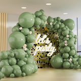 Sage Green Balloon Arch Kit: 150 Piece Party Garland - Baby Shower, Jungle Theme