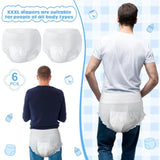 6 Sets Bottle Chug Baby Shower Games Juegos Para Plastic Baby Bottles Bibs Disposable Diapers Gender Reveal Games Baby Changing Diaper Race Game Decoration (Blue)