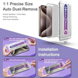 2 Pack Matte Screen Protector For Iphone 16 Pro Max, 9H Tempered Glass, Full Coverage, Anti-Fingerprint, Auto Dust-Elimination, No Bubble, Easy Installation