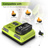 2Pack 18V Replacement Battery For Ryobi 18V Lithium Battery 3.5Ah P102 P103 P105 P107 P108 P109 With P117 Ryobi Battery Charger