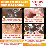 Led Balloons Light Up For Party - 10Pcs Helium Balloon Lights Supplies