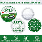 Golf Party Decorations, All-In-1 Golf Birthday Decorations With Balloons Let'S Par-Tee Plates Napkins Cake Toppers Honeycombs Tablecloths And Banner For Sports Themed Birthday Baby Shower, Serve 24