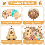 13 Pcs Capybara Birthday Party Decorations, Capy Birthday Decor Included 12 Aluminum Foil Balloons And 1 Birthday Banner For Capybara Lover Animal Theme Baby Shower Party Favor