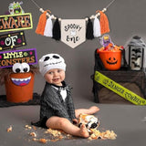 Halloween 1St Birthday Decorations - Spooky One High Chair Banner,Cake Smash Halloween Spooky Banner,Ghost First Birthday High Chair Tassel Banner,Spooky Baby Birthday Photo Props