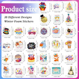 150Pcs New Year Foam Stickers, 2026 News Years Cute Label Stickers For New Year'S Eve Party Water Bottle Laptops Windows Decors, 2026 Nye Party Firework Vinyl Stickers For Kids Crafts Supplies