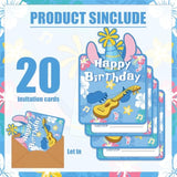 20Pcs Cartoon Invitation Card Party Decorations For Invitation Card Baby Shower Birthday Party Decorations