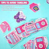 8 Packs Y2K Party Decorations Pink Paper Banner Early 2000S Hanging Decor I Love 00'S Paper Cutout Retro 2000S Garland For Birthday Female Bachelorette Party Supplies Decoration