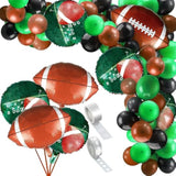 97-Piece Football Balloon Arch Set with Foil, Latex Balloons & Strip for Sports Party Decor