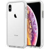 JETech Case for iPhone Xs and iPhone X 5.8-Inch, Non-Yellowing Shockproof Phone Bumper Cover, Anti-Scratch Clear Back (Clear)