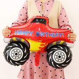 Monster Truck Balloons Jumbo Shaped Aluminum Foil Mylar Balloons For Monster Truck Themed Party Birthday Baby Shower Decoration Supplies 5Pcs
