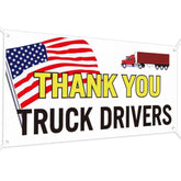 72 X 36 Inche National Truck Driver Appreciation Week Large Banner International Truck Driver Day Appreciation Gifts With Holes And Rope Thank You Banner Vinyl For Transportation Party Decor
