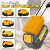 2 Pack Power Wheel For Dewalt 20V Battery Adapter, Power Wheels Battery Converter Kit With Fuses & 14Awg Wire & Control Switch Use For Diy Ride On Cars, Modified Rc Toys, Rc Truck, Robotics