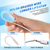 3 In 2 Fast Charger Cable, All In One Combo Thick Braided Usb C (Usb A) Travel Multi Device Charging Cord, Compatible With Apple Watch Ultra Se Series1-10, For Iphone 15 16, 4Ft/1.2M-Grey