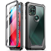 Guardian Series Case Designed For Moto G Stylus 5G (2021), Model # Xt2131,Full-Body Hybrid Shockproof Bumper Cover With Built-In Screen Protector, Black