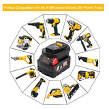 Milwaukee to Dewalt 18V-20V Battery Adapter Converter for Cordless Tools