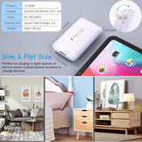 Slim Flat USB Wall Charger, Costyle 2 Pack 18W GaN Tech Fast Charge 3.0 Port Fast Charging Block with Foldable Plug Compatible for Samsung Galaxy S10 S9, iPhone 11 Xs XR X, Wireless Charger (White)