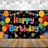 , Rainbow Happy Birthday Banner- Xtralarge 72X44 Inch | Rainbow Party Decorations For Girls | Colorful Happy Bday Sign For Happy Birthday Decorations | Birthday Party Decoration For Kids