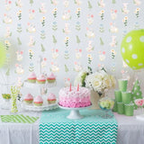 6 Pieces One Silly Goose Birthday Decorations Girls Pink Gingham Paper Rectangular Banner Garland Streamers Duck Birthday Funny Goose Party Supplies