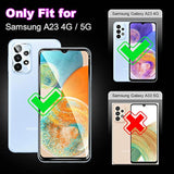 4 Pack Screen Protector For Samsung Galaxy A23 5G/4G 6.6 Inch - 2 Pack Tempered Glass Screen Protector And 2 Pack Camera Lens Protector - Shatter Proof- Hd Clarity
