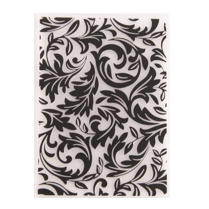 3D Texured Leaves Embossing Folder For Card Making Floral Diy Plastic