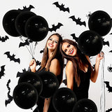 18 Inch Black Balloons Latex Party Balloons 20 Pack Big Black Thicker Balloons Large Round Helium Balloon For Christmas Thanksgiving Baby Shower Wedding Birthday Father'S Day Party Decorations