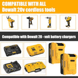 20V 6.5Ah Replacement For Dewalt 20V Max Battery 2Packs And Charger Compatible With Dcb102 Dcb104 Dcb118 Dcb115 Dcb204