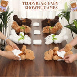 8 Set Bear Blindfolded Diaper Changing Baby Shower Games For Blindfold Changing With 8 Bear Plush 8 Diapers 8 Gift Bags For Baby Shower Gender Reveal Raffle Party Game