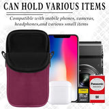 Phone Sock 2 Layers, Waterproof Neoprene Phone Pouch with Strap, Universal Shock & Impact Resistant Bag for Smartphone, Compact Sleeve Case fit to 7"