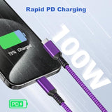 Usb Type C To C 100W Cable 15Ft/2Pack,Power Delivery Fast Charging Pd Charger