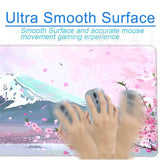 Pastel Pink Kawaii Mouse Pad, 31.5X11.8In, Rectangular, Polyester, 2Mm Thick, Extended Mouse Pad