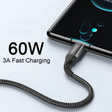 USB-C to USB-C Cable (15FT 2PACK 60W) Long Cable,Fast Charging Cord for iPhone 15 Pro, Galaxy S23/S22/Z Fold 3,Note 20 Ultra/10 Lite,Google