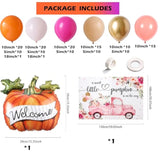Little Pumpkin Baby Shower Balloon Arch Kit: Fall Party Decor with Backdrop