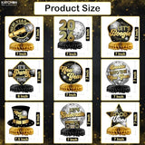 Disco New Years Centerpieces for Tables, Pack of 9