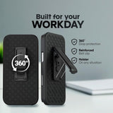 For Iphone 17 Pro Holster Case, Belt Clip Case For Iphone 17 Pro, Shell Holster Combo I Phone 17 Pro, Slim Rugged Drop Shockproof Protective Cover With Kickstand (6.3") | Ranger V1 Series