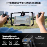 Neewer Universal Phone Cage Video Rig With Bluetooth Shutter Side Handle Comfort Grips, Smartphone Stabilizer For Video Recording Compatible With Iphone 15 Pro Max 15 Pro Galaxy S24 Ultra, Pa009E