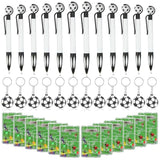 36pcs Soccer Party Favor Set Pens Keychains Pinball Disks Goodie Bags