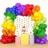 189Pcs Rainbow Balloon Garland Arch Kit, 7 Assorted Colors 5/12/18 Inch Latex Balloons For Birthday Party Baby Shower Wedding Anniversary Decoration